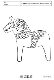 isveç boyama sayfaları